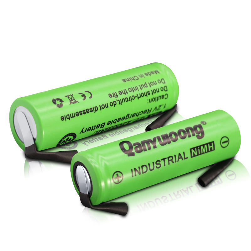 QanYUloong®1.2V 1300mAh AA NiMh Rechargeable Battery With Welding Tabs